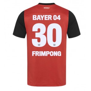 Billiga Bayer Leverkusen Jeremie Frimpong #30 Hemmatröja 2024-25 Kortärmad